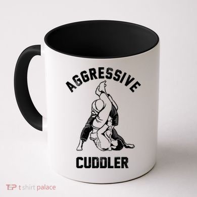 Aggressive Cuddler Funny Wrestling Meme Coffee Mug