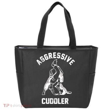 Aggressive Cuddler Funny Wrestling Meme Tote Bag