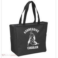 Aggressive Cuddler Funny Wrestling Meme Tote Bag thumb 2