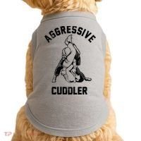 Aggressive Cuddler Funny Wrestling Meme Doggie Tank thumb 0