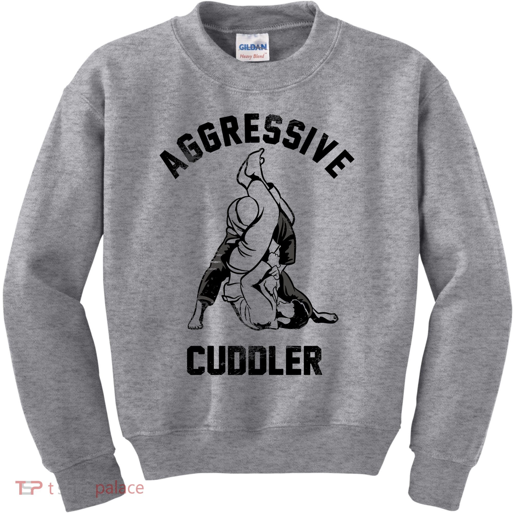 Aggressive Cuddler Funny Wrestling Meme Kids Sweatshirt