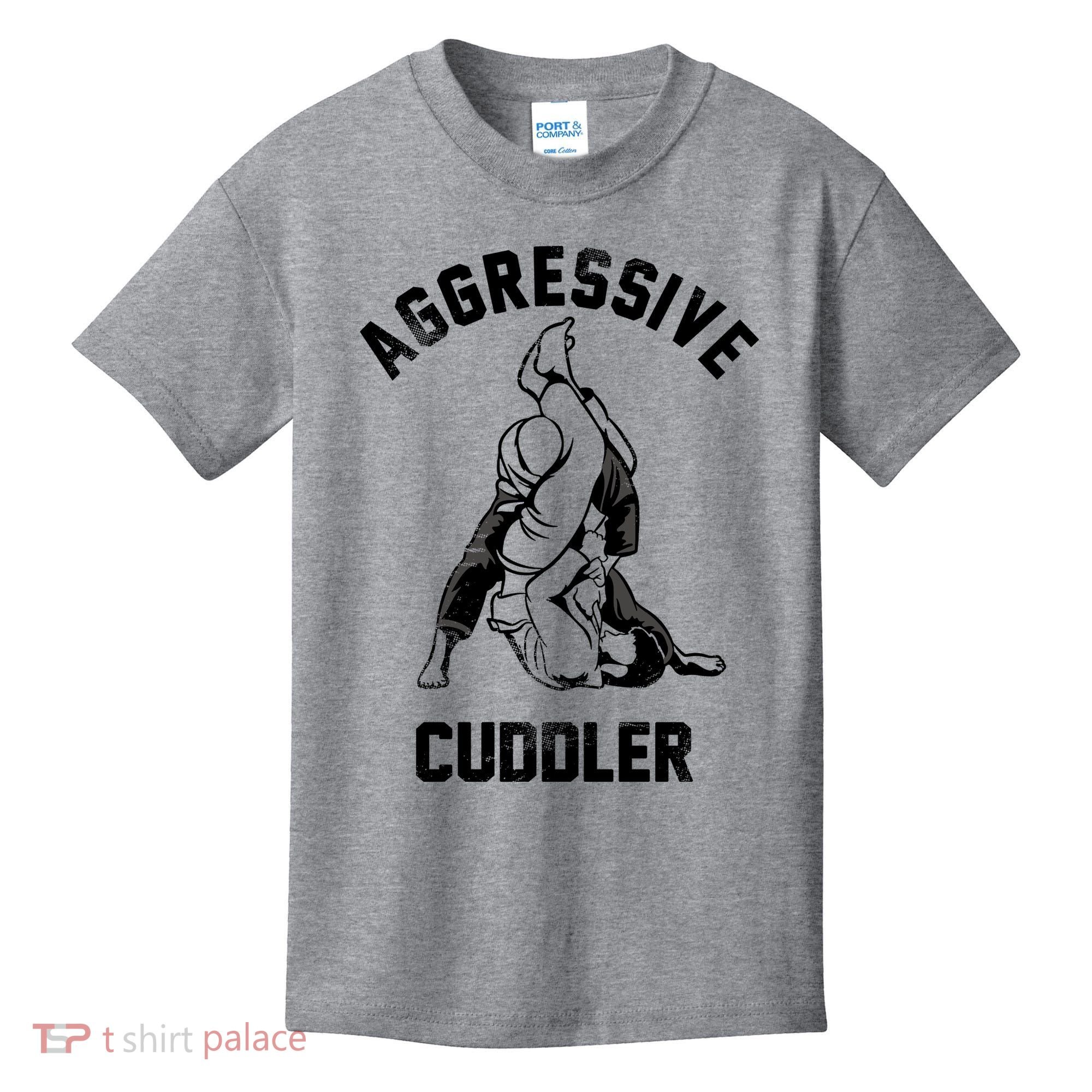 Aggressive Cuddler Funny Wrestling Meme Kids T-Shirt