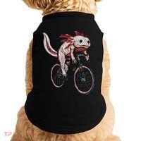 Axolotl Cycling Funny Axolotl Lover Axolotl Bicycle Axolotl Doggie Tank thumb 0