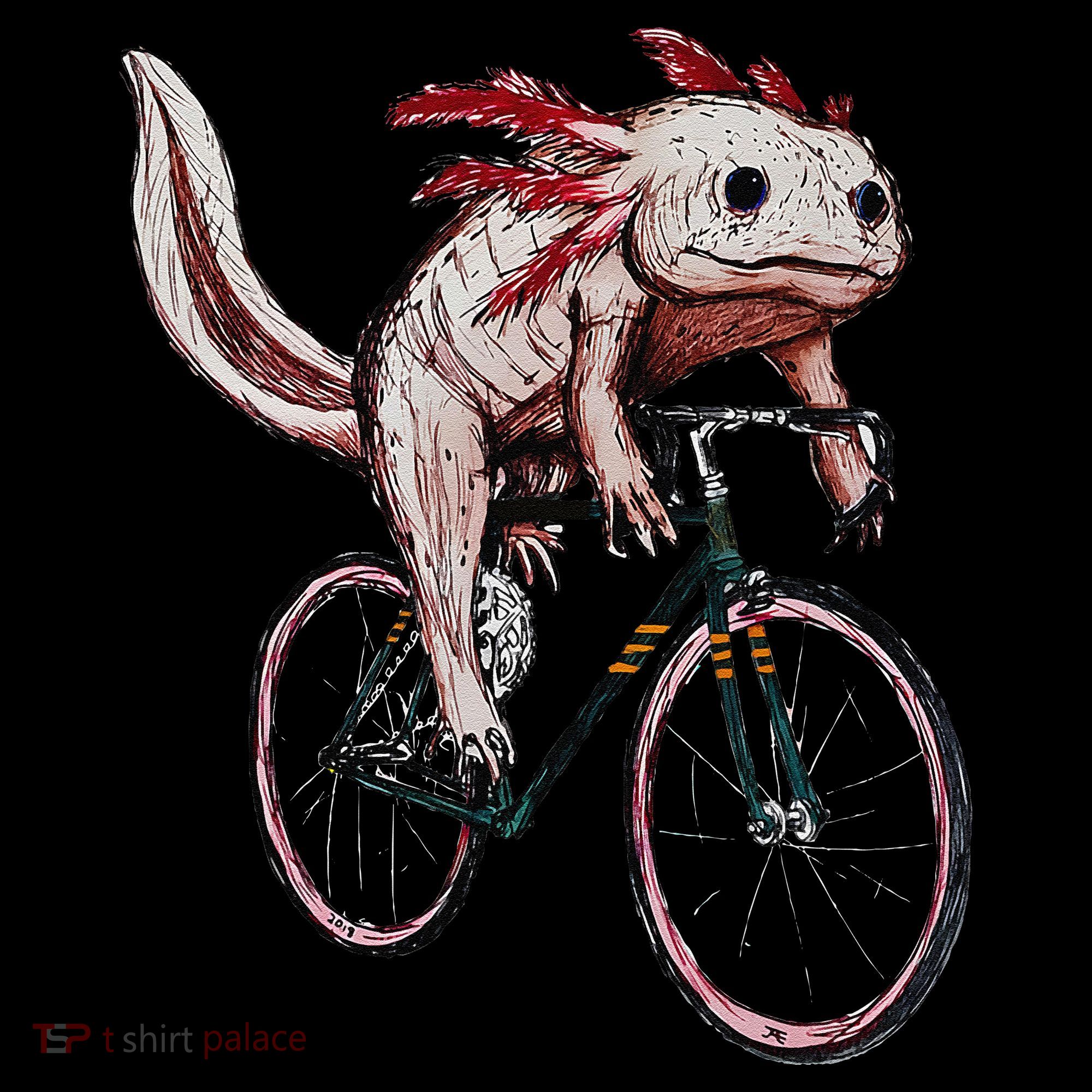 Axolotl Cycling Funny Axolotl Lover Axolotl Bicycle Axolotl Coffee Mug