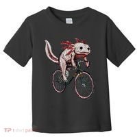 Axolotl Cycling Funny Axolotl Lover Axolotl Bicycle Axolotl Toddler T-Shirt thumb 0