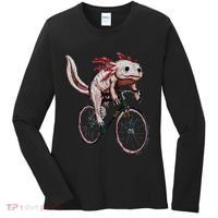 Axolotl Cycling Funny Axolotl Lover Axolotl Bicycle Axolotl Women's Long Sleeve Shirt thumb 0