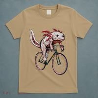 Axolotl Cycling Funny Axolotl Lover Axolotl Bicycle Axolotl T-Shirt thumb 5