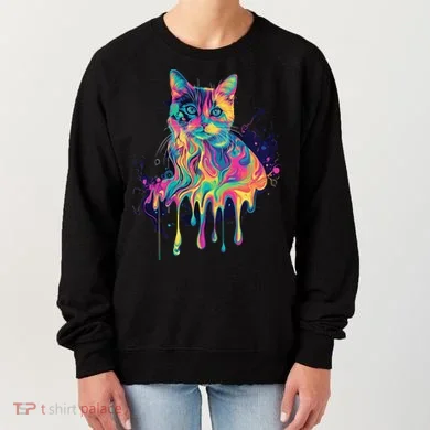 Abstract Cat Flow Women's Sweatshirt