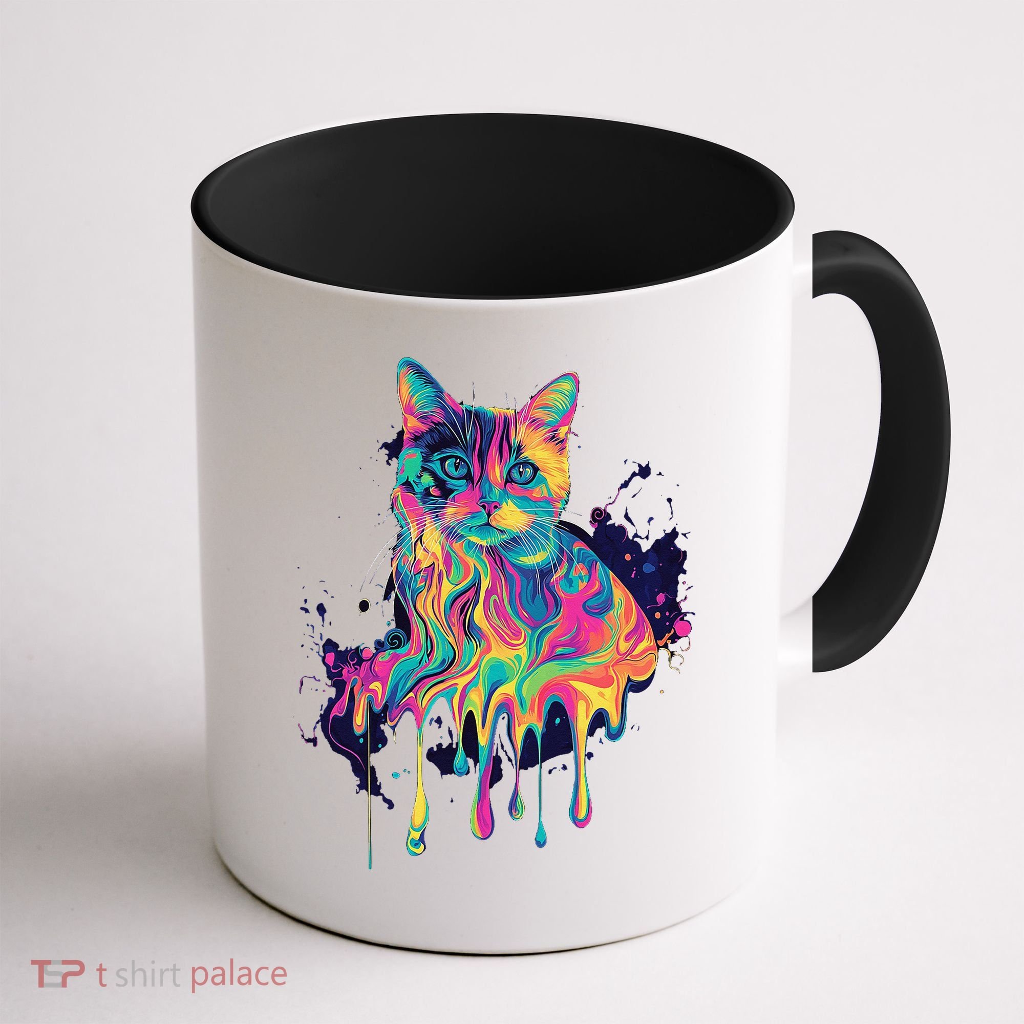 Abstract Cat Flow Coffee Mug