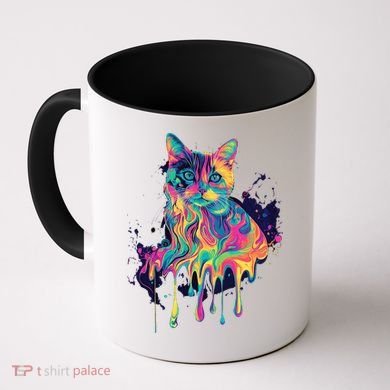 Abstract Cat Flow Coffee Mug