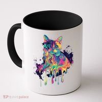 Abstract Cat Flow Coffee Mug thumb 0