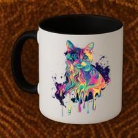 Abstract Cat Flow Coffee Mug thumb 2