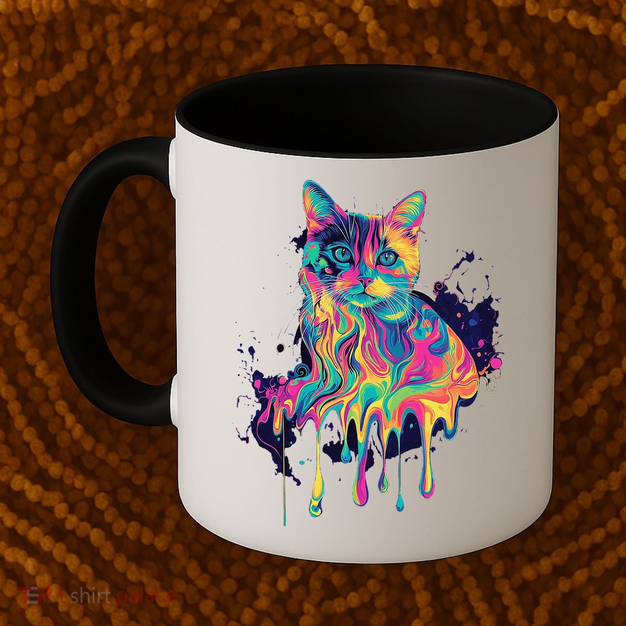 Abstract Cat Flow Coffee Mug
