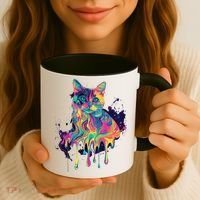 Abstract Cat Flow Coffee Mug thumb 3