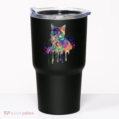Abstract Cat Flow Tumbler