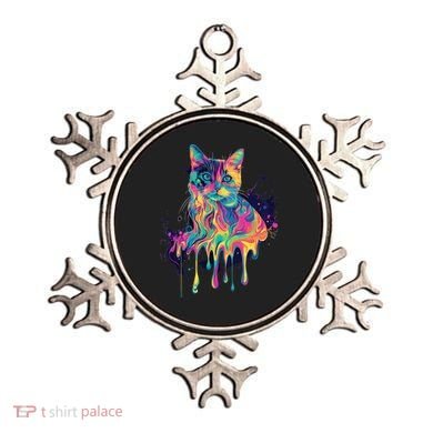 Abstract Cat Flow Ornament
