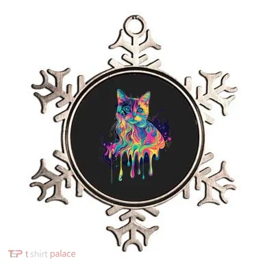 Abstract Cat Flow Ornament