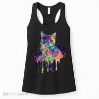 Abstract Cat Flow Women's Tank Top thumb 0