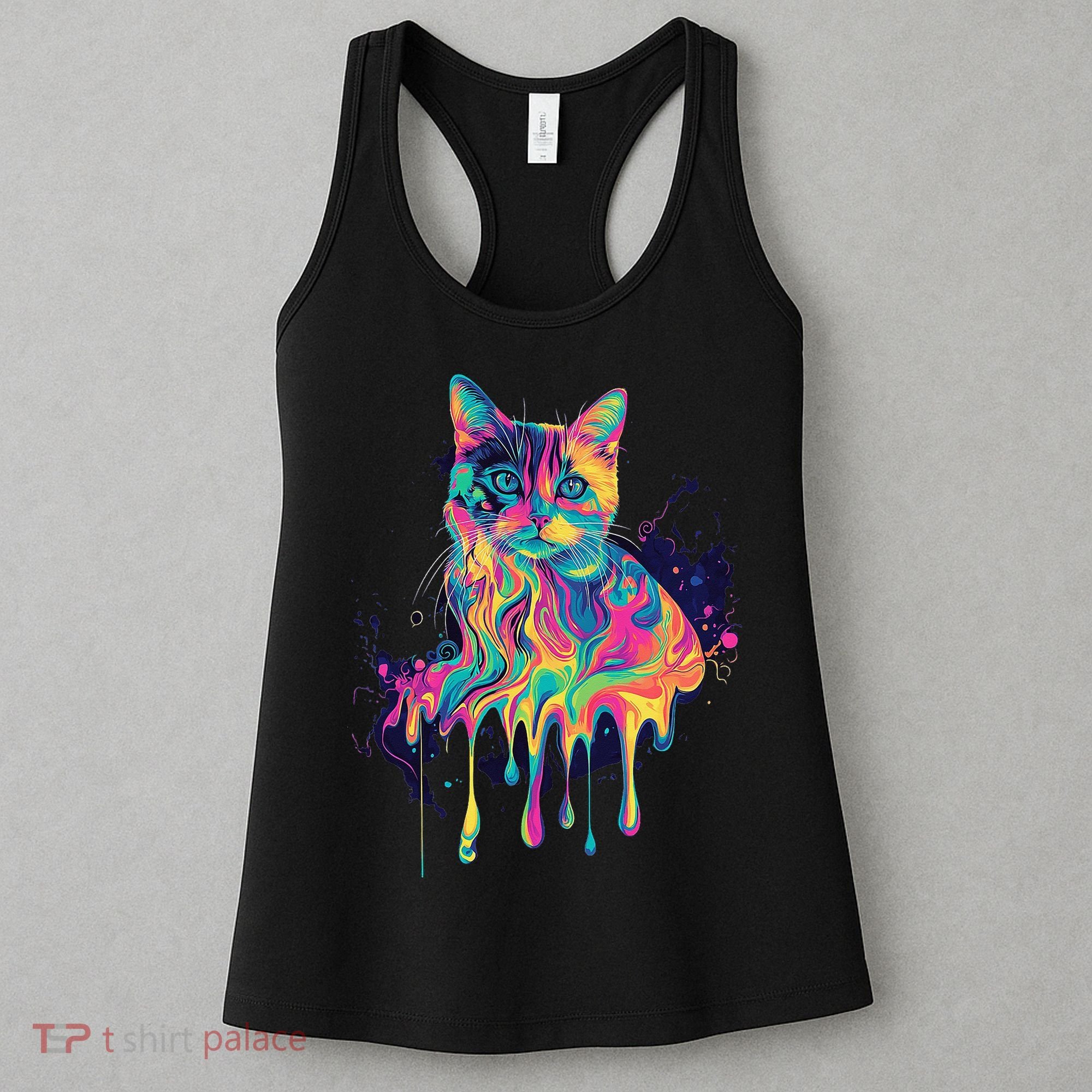 Abstract Cat Flow Women's Tank Top