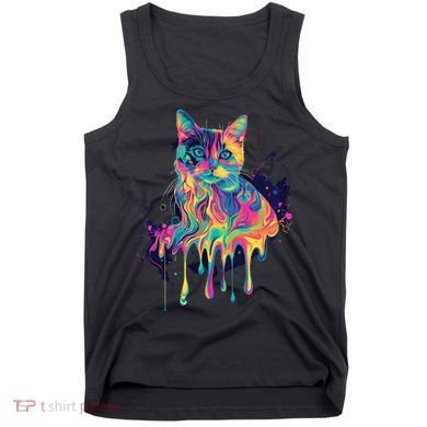 Abstract Cat Flow Tank Top