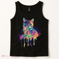 Abstract Cat Flow Tank Top thumb 2