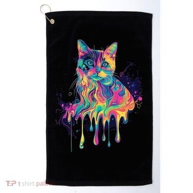 Abstract Cat Flow Golf Towel