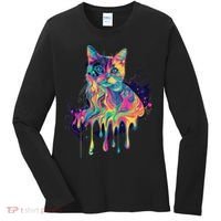 Abstract Cat Flow Women's Long Sleeve Shirt thumb 0