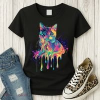 Abstract Cat Flow Women's T-Shirt thumb 3