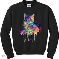 Abstract Cat Flow Kids Sweatshirt thumb 0