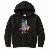 Abstract Cat Flow Kids Hoodie thumb 0