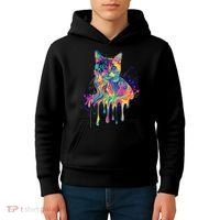 Abstract Cat Flow Kids Hoodie thumb 4
