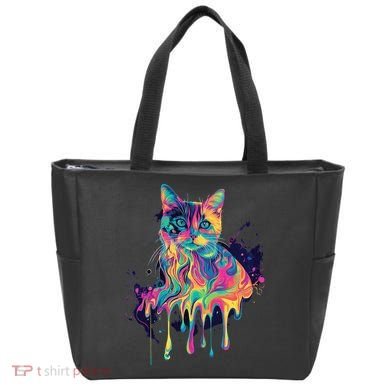 Abstract Cat Flow Tote Bag