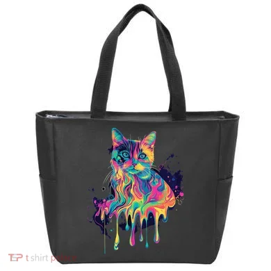 Abstract Cat Flow Tote Bag