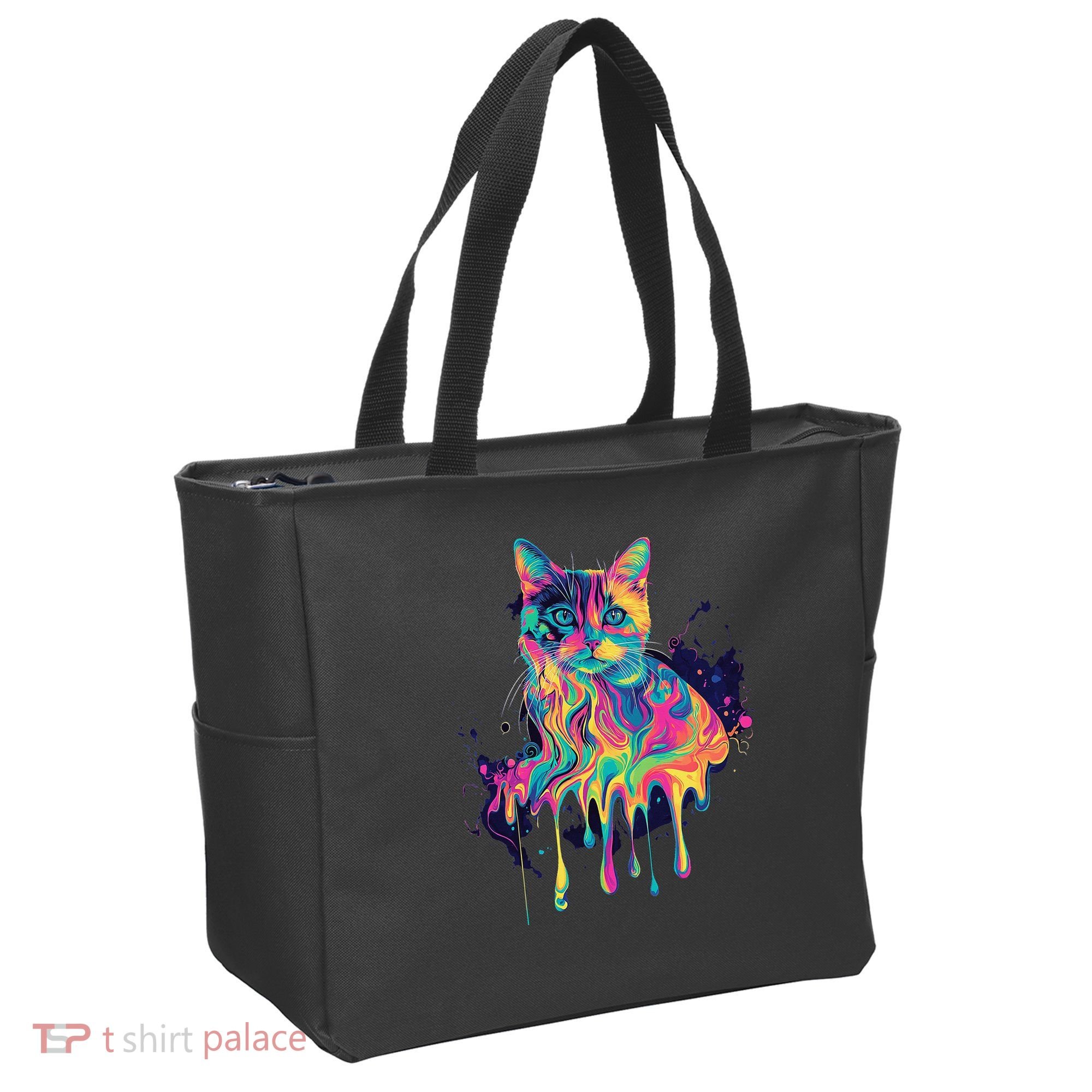 Abstract Cat Flow Tote Bag