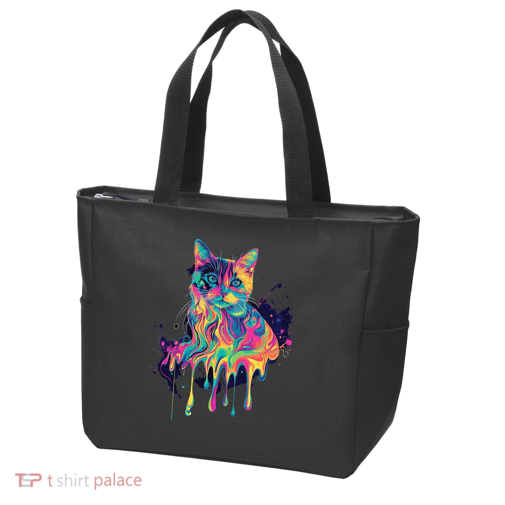 Abstract Cat Flow Tote Bag
