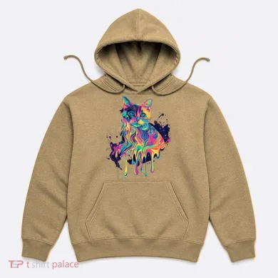 Abstract Cat Flow Hoodie