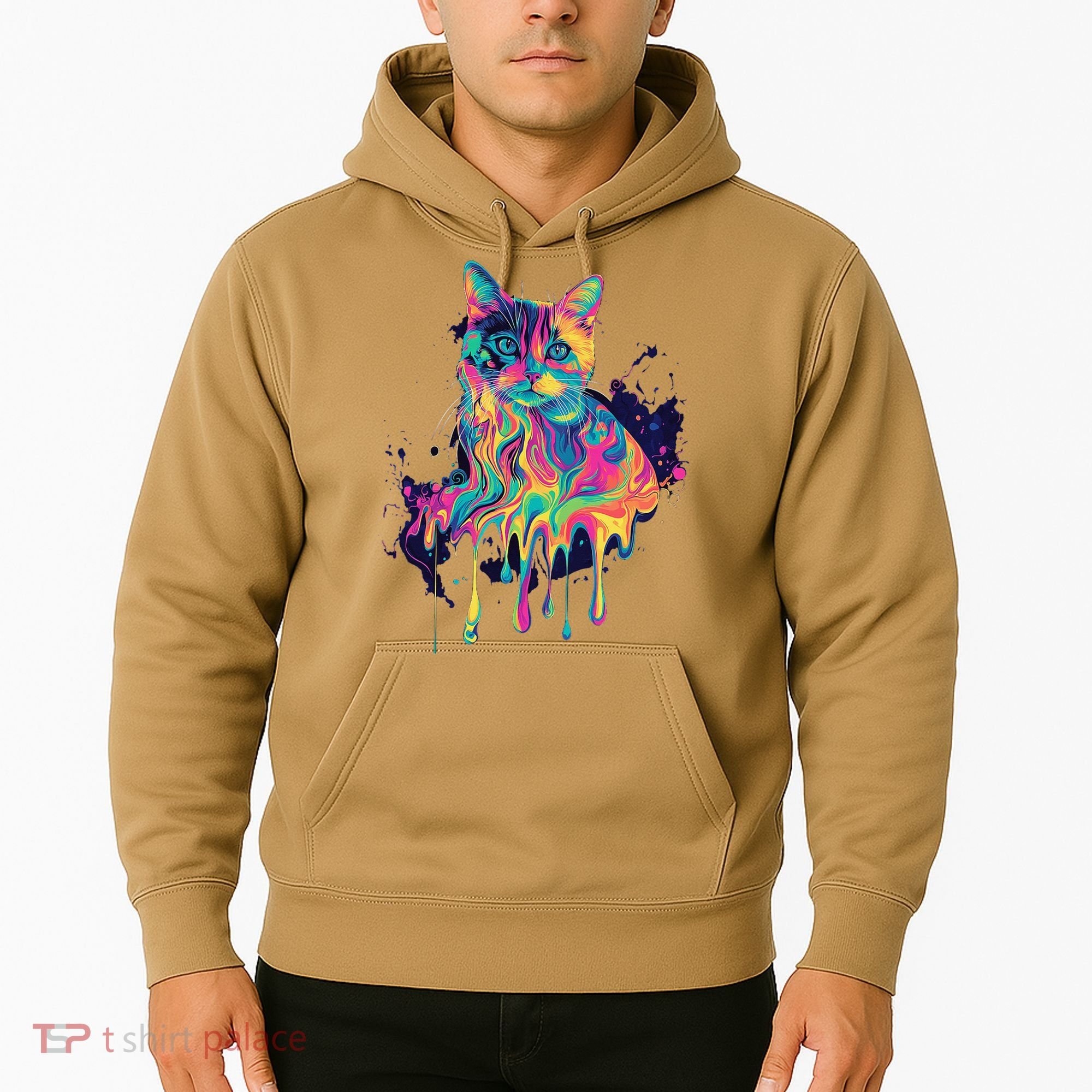 Abstract Cat Flow Hoodie