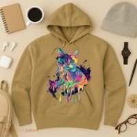 Abstract Cat Flow Hoodie thumb 3