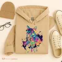 Abstract Cat Flow Hoodie thumb 4