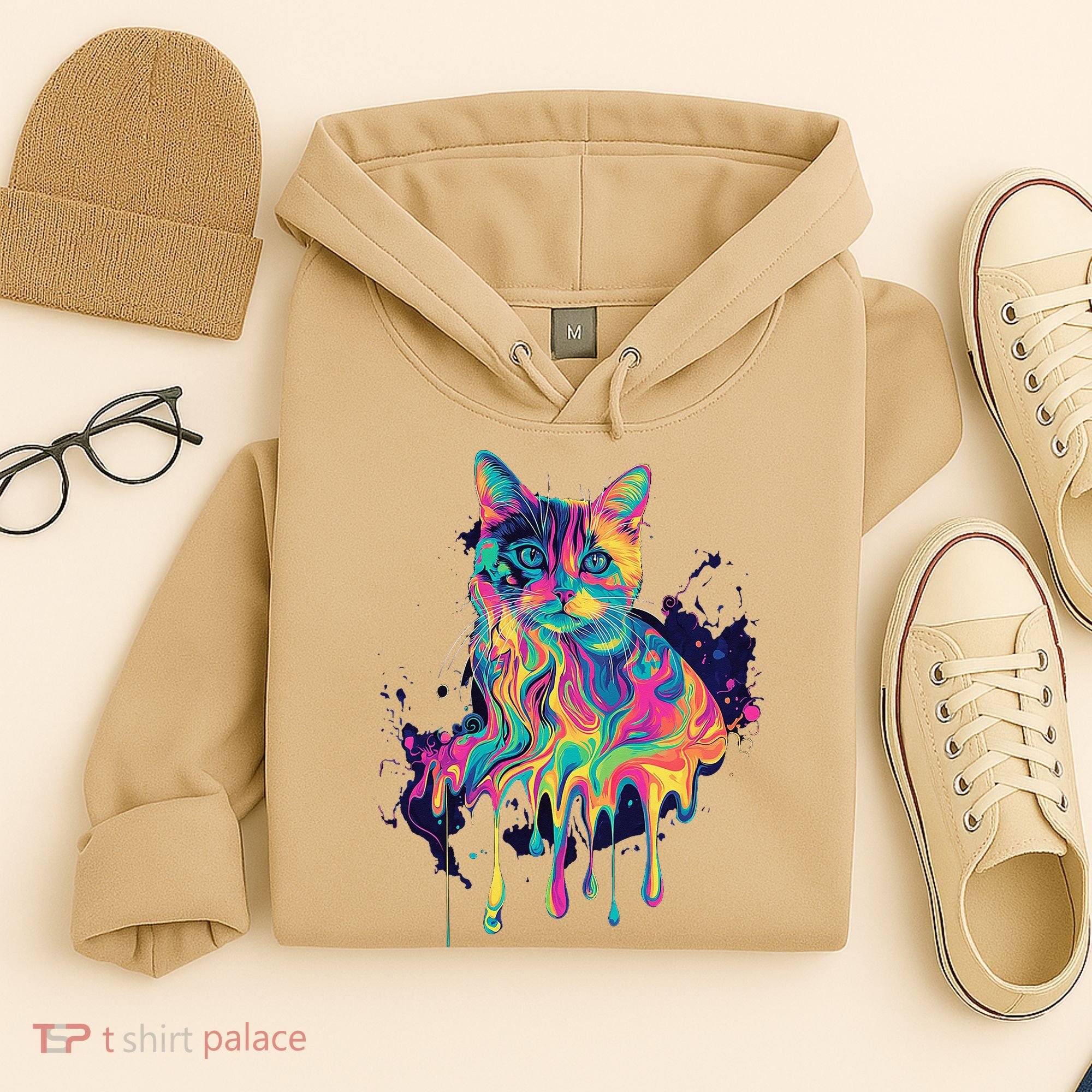 Abstract Cat Flow Hoodie