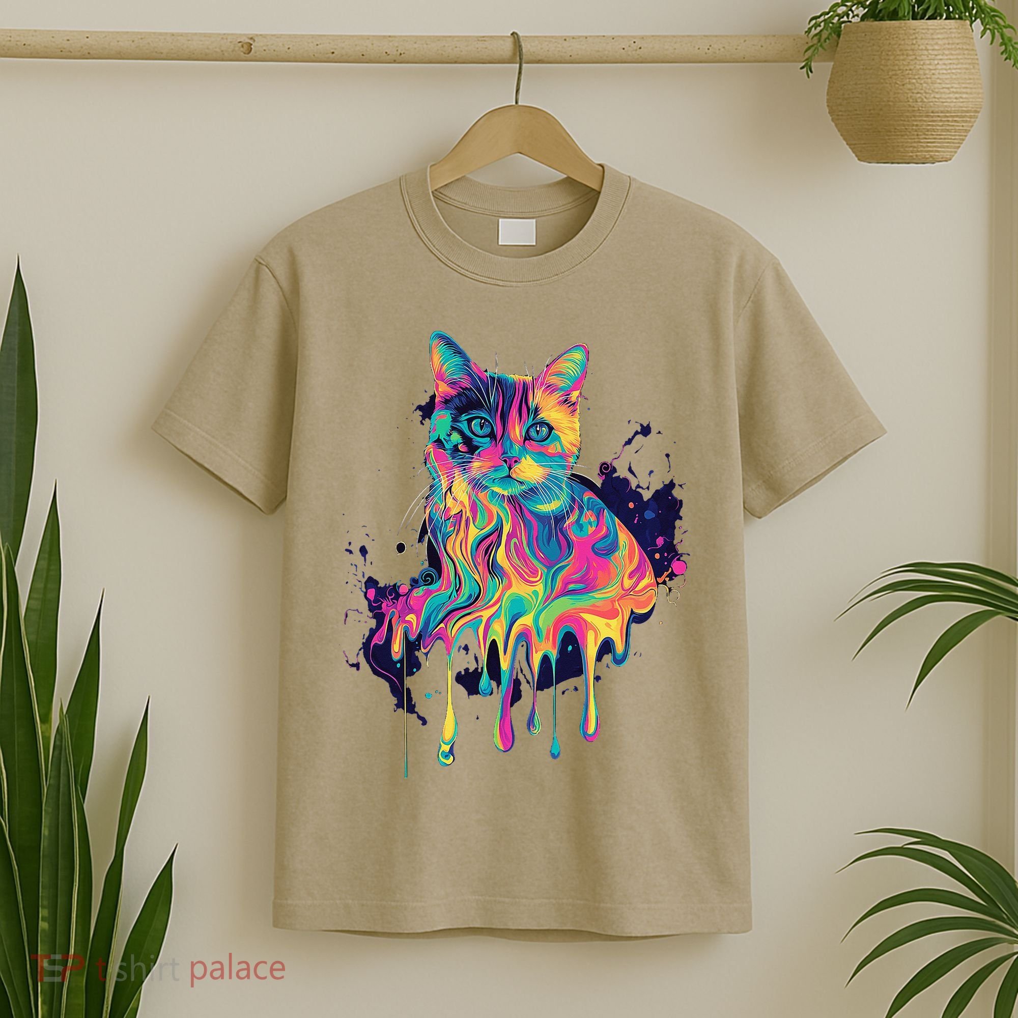 Abstract Cat Flow T-Shirt