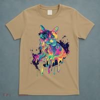 Abstract Cat Flow T-Shirt thumb 5