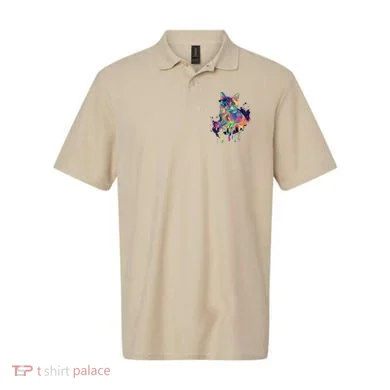 Abstract Cat Flow Polo
