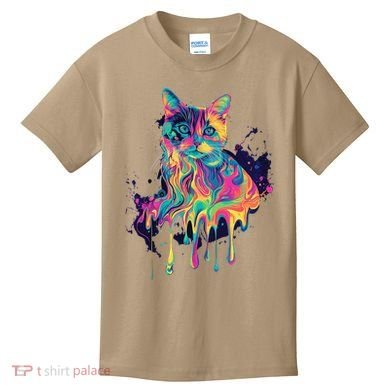Abstract Cat Flow Kids T-Shirt