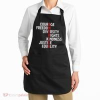 America Courage Freedom Diversity Rights Friendship Justice Apron thumb 2