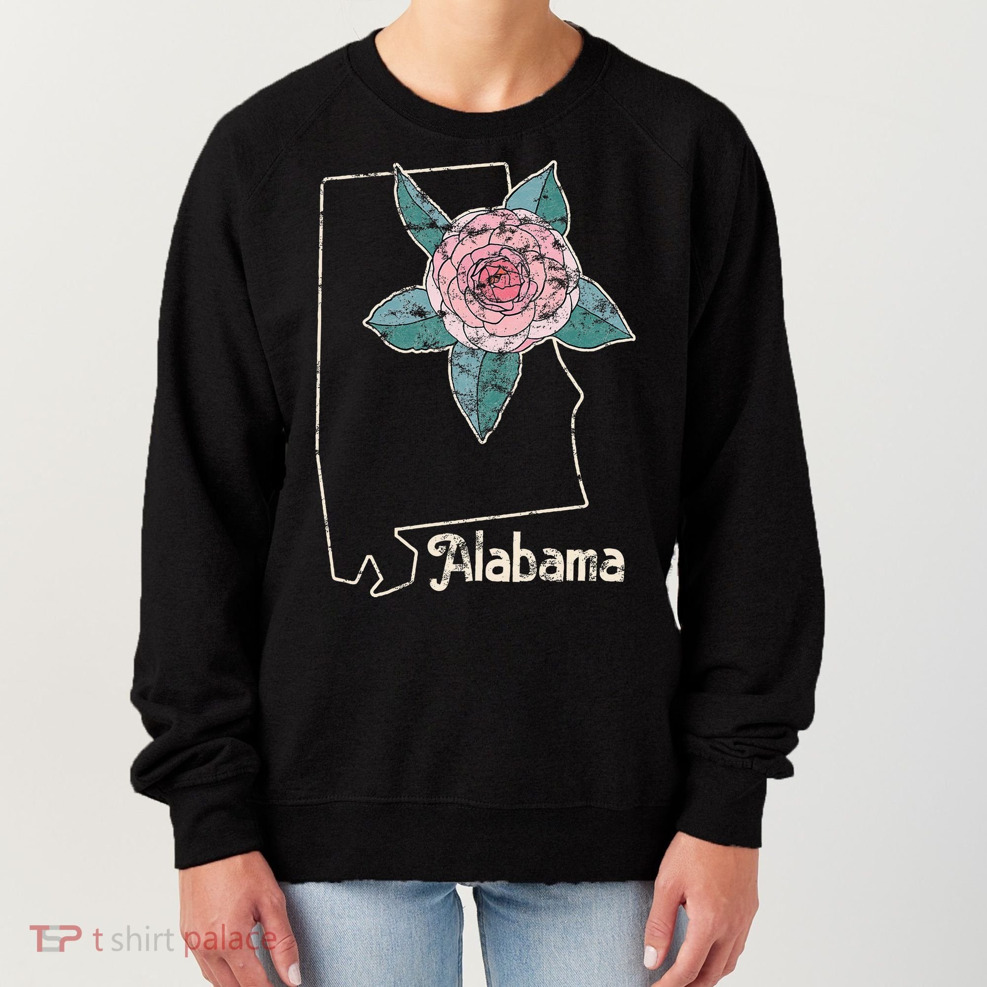 Alabama Camellia Flower Wildflower State Women's Sweatshirt