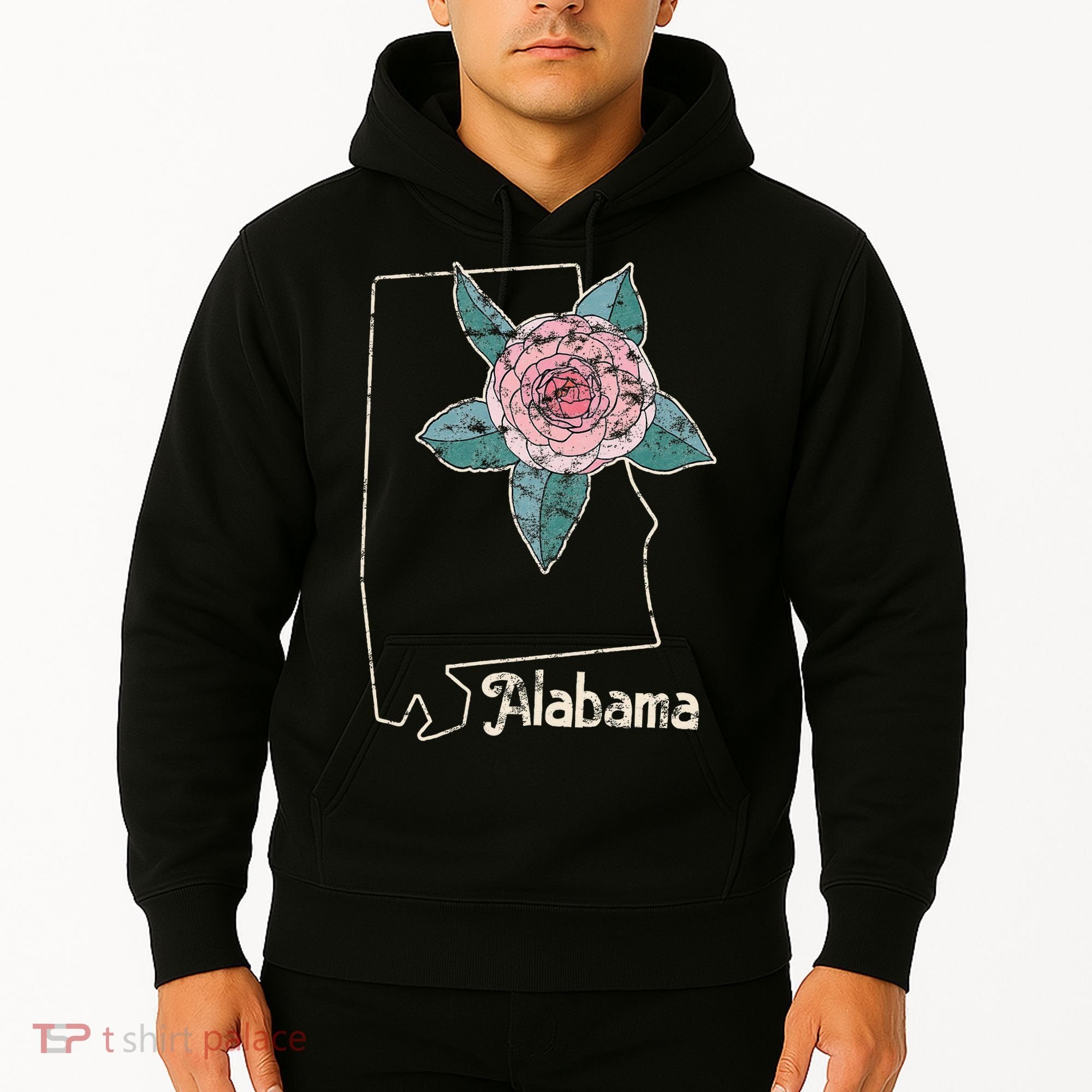Alabama Camellia Flower Wildflower State Hoodie