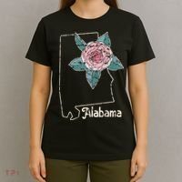 Alabama Camellia Flower Wildflower State T-Shirt thumb 4