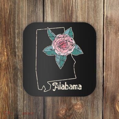 Alabama Camellia Flower Wildflower State Coaster