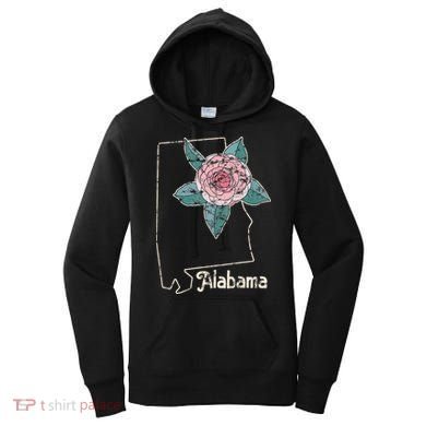 Alabama Camellia Flower Wildflower State Women's Hoodie